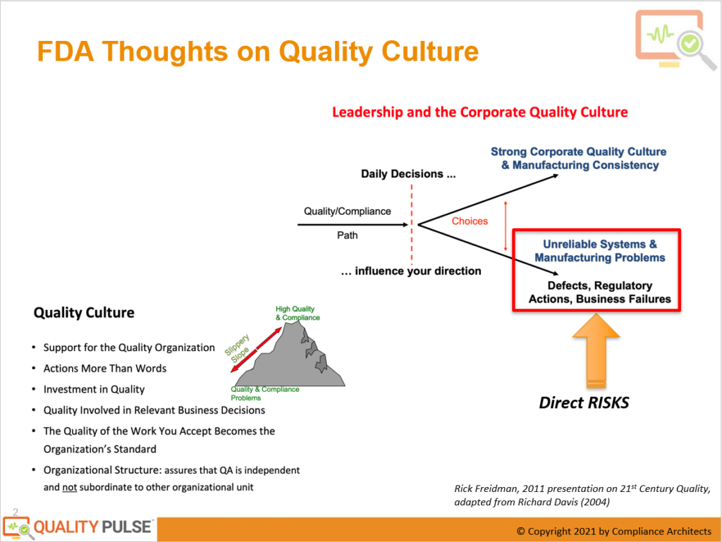 FDA Thoughts on Quality Culture
