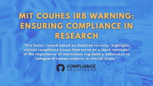 MIT COUHES IRB Warning: Ensuring Compliance in Research