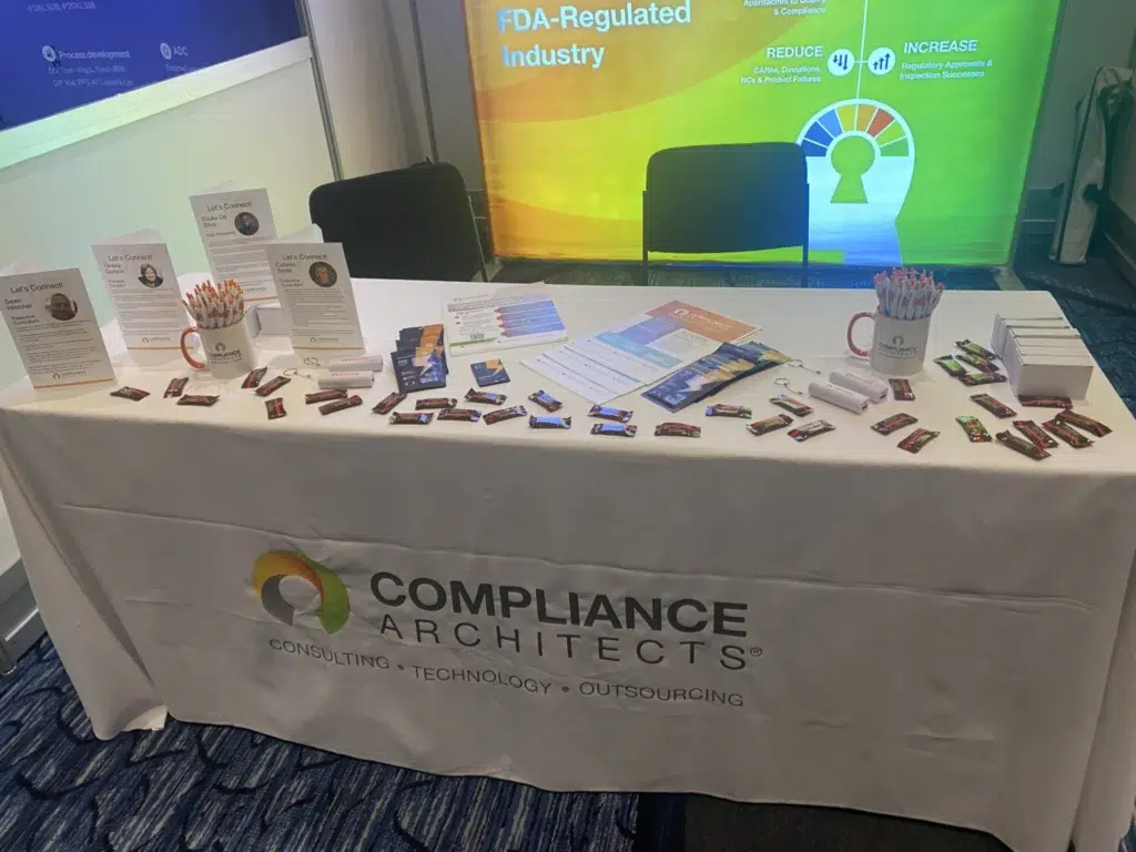 Compliance Architects booth at PMWS