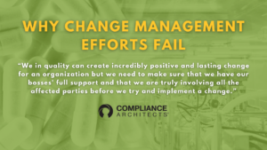 Why Change Management Efforts Fail