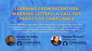 Learning from Recent FDA Warning Letters: A Call for Proactive Compliance