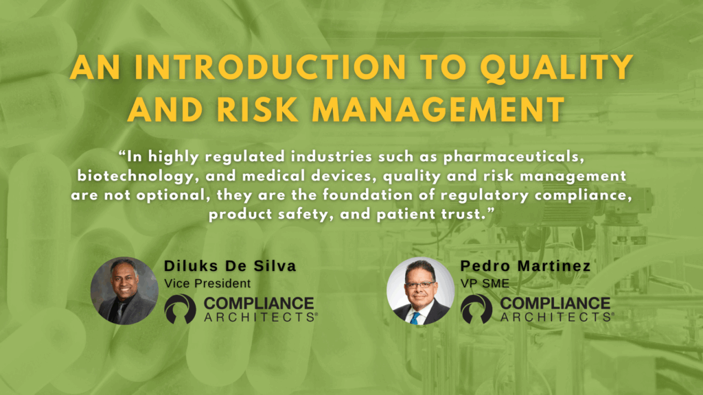 Quality and Risk Management 